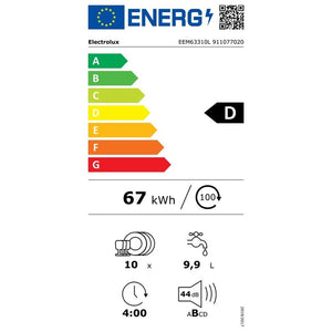 Vstavaná umývačka riadu Electrolux EEM63310L,45cm,10 sad