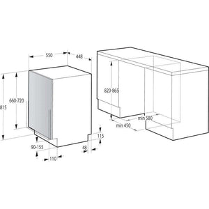 Vstavaná umývačka riadu Gorenje GV520E10,11sad,45cm POŠKODENÝ OB