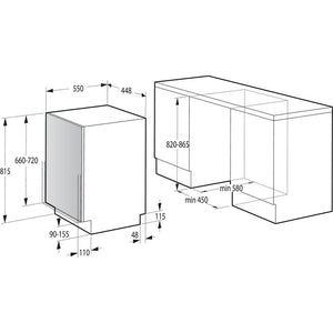 Vstavaná umývačka riadu Gorenje GV541D10,A++,9sad,45cm