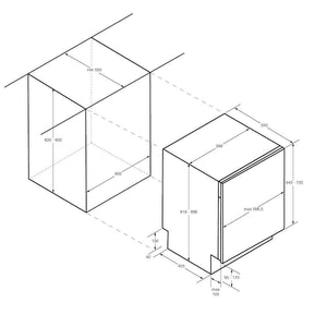 Vstavaná umývačka riadu Haier XIB 6B2D3FB, 9 sád