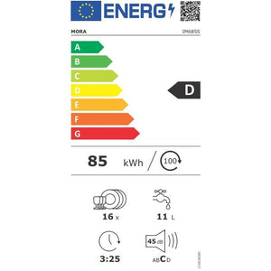 Vstavaná umývačka riadu Mora IM685, 60cm, 16sád