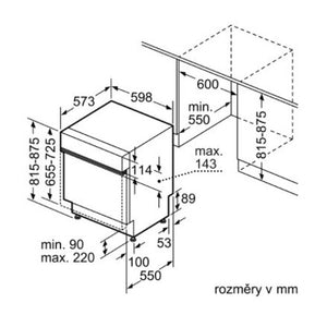 Vstavaná umývačka riadu Siemens SN55ZS49CE, 60 cm, 14 súprav