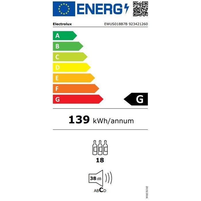 Vstavaná vinotéka Electrolux EWUS018B7B