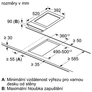 Vstavaný gril SiemensTeppanYaki, ET475FYB1E, 40cm