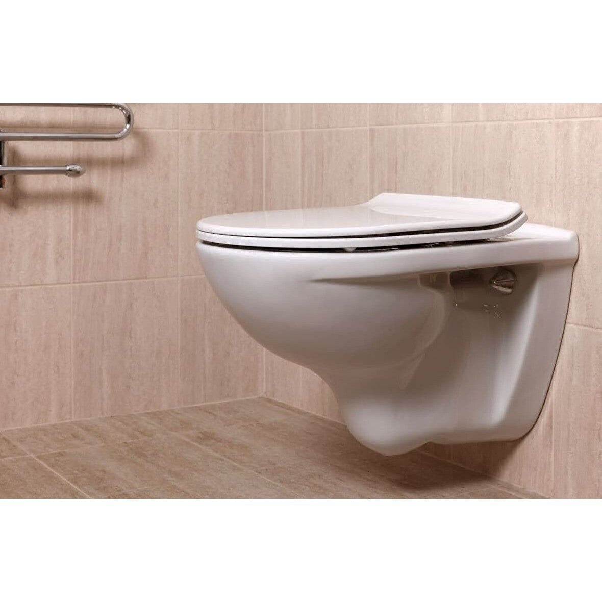 WC doska Glacera duroplast EASYSLIM33, biela