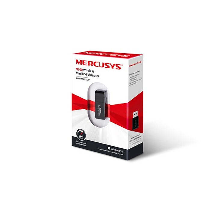 WiFi USB adaptér Mercusys MW300UM, N300